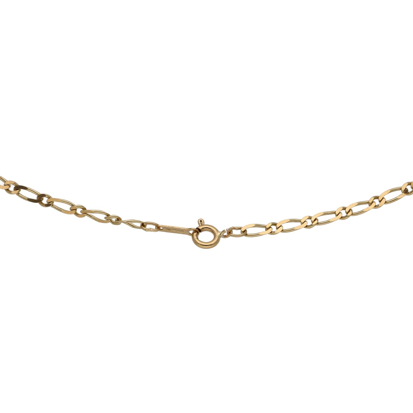 9ct Gold Figaro Chain 16"