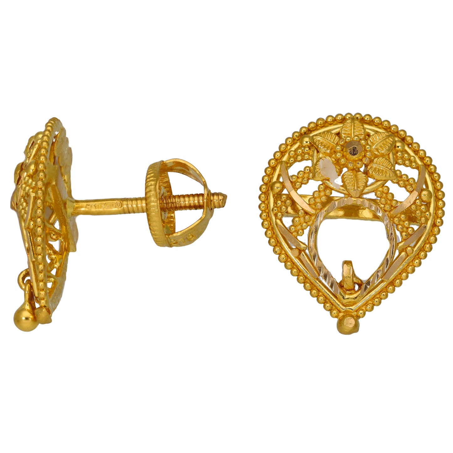 22ct Gold Stud Earrings