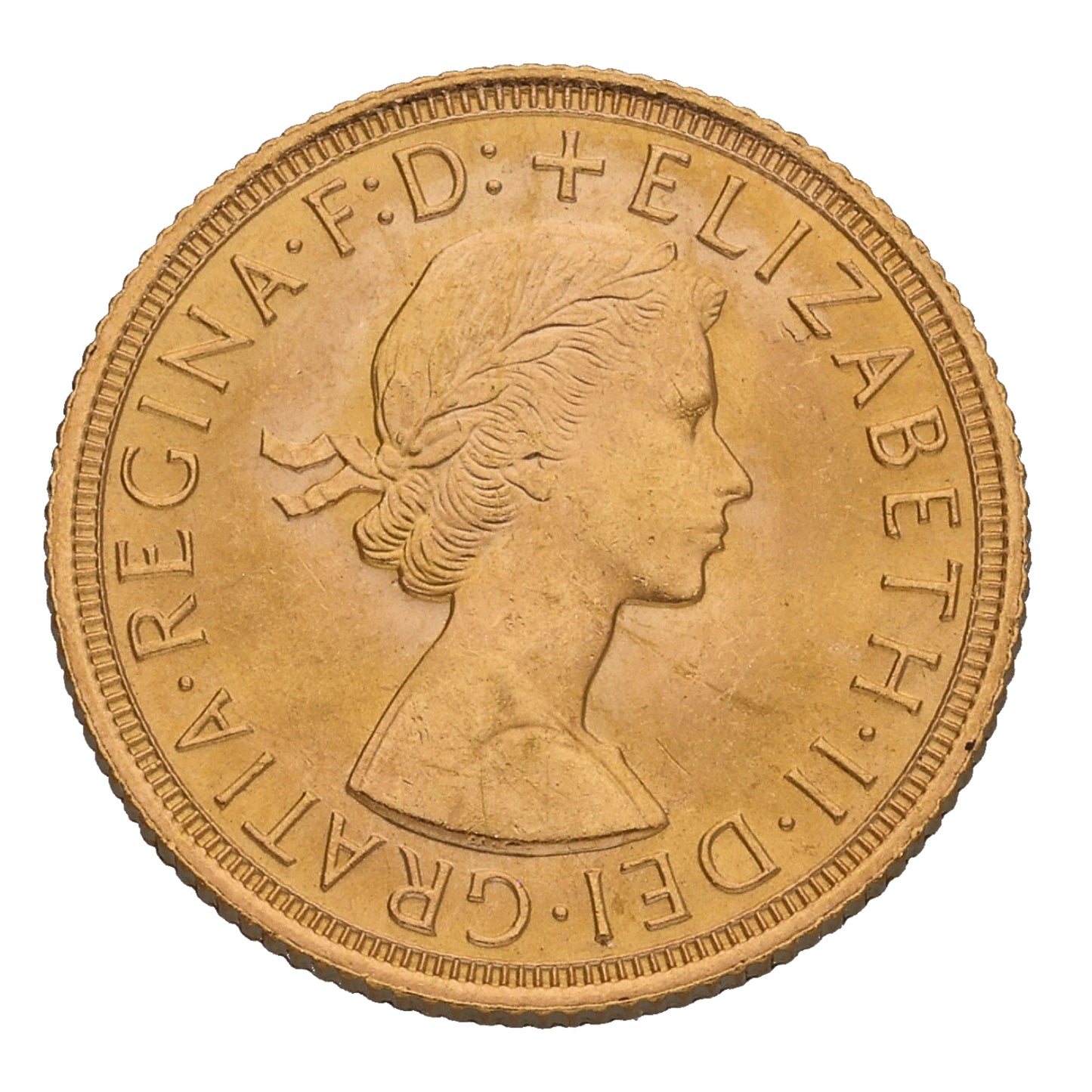 22ct Gold Queen Elizabeth II Full Sovereign Coin 1962