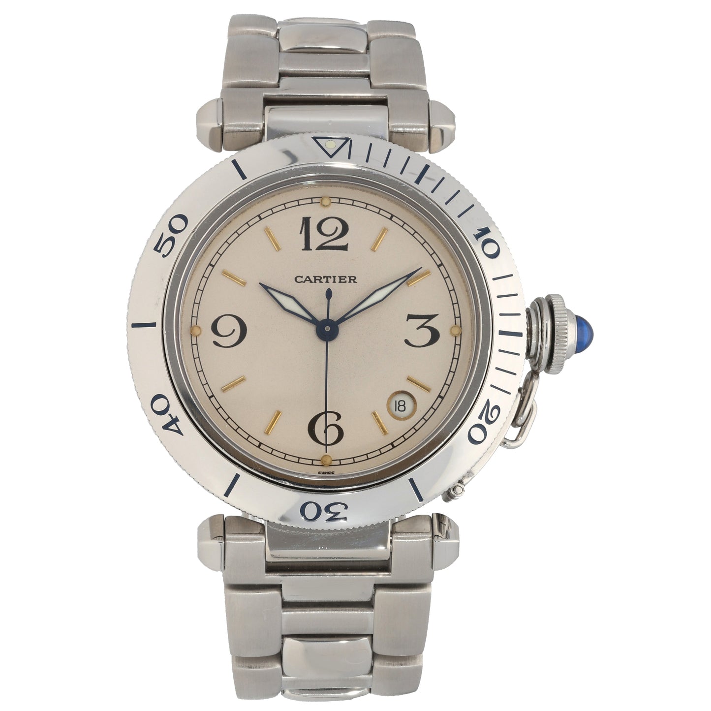 Cartier Pasha 1040 38mm Stainless Steel Watch