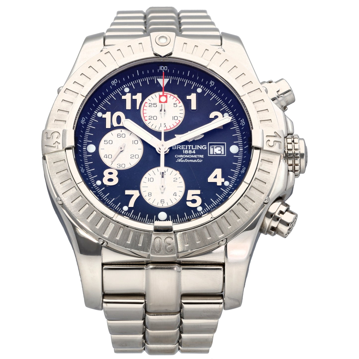 Breitling Super Avenger A13370 48mm Stainless Steel Watch