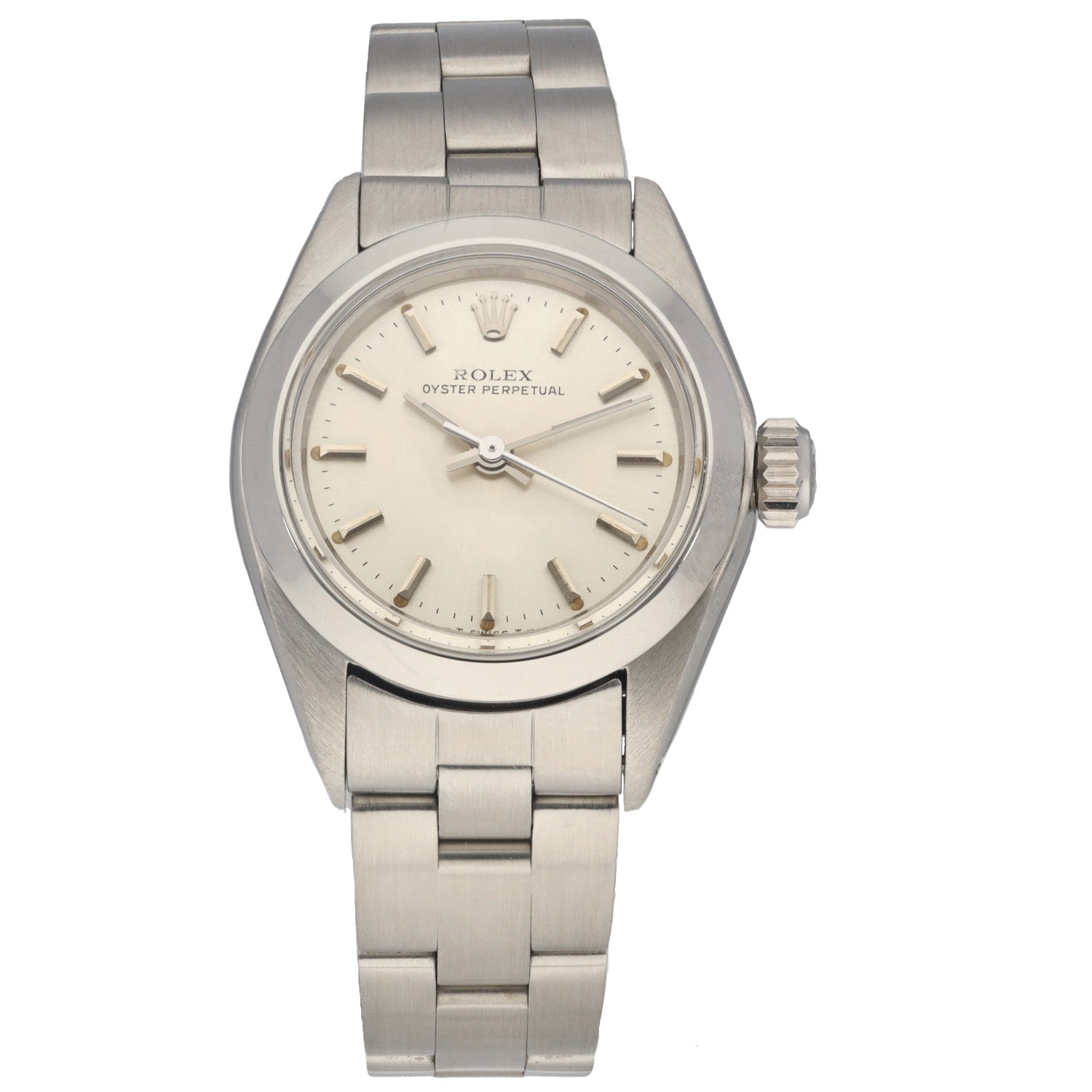 Rolex women's stainless online steel watch