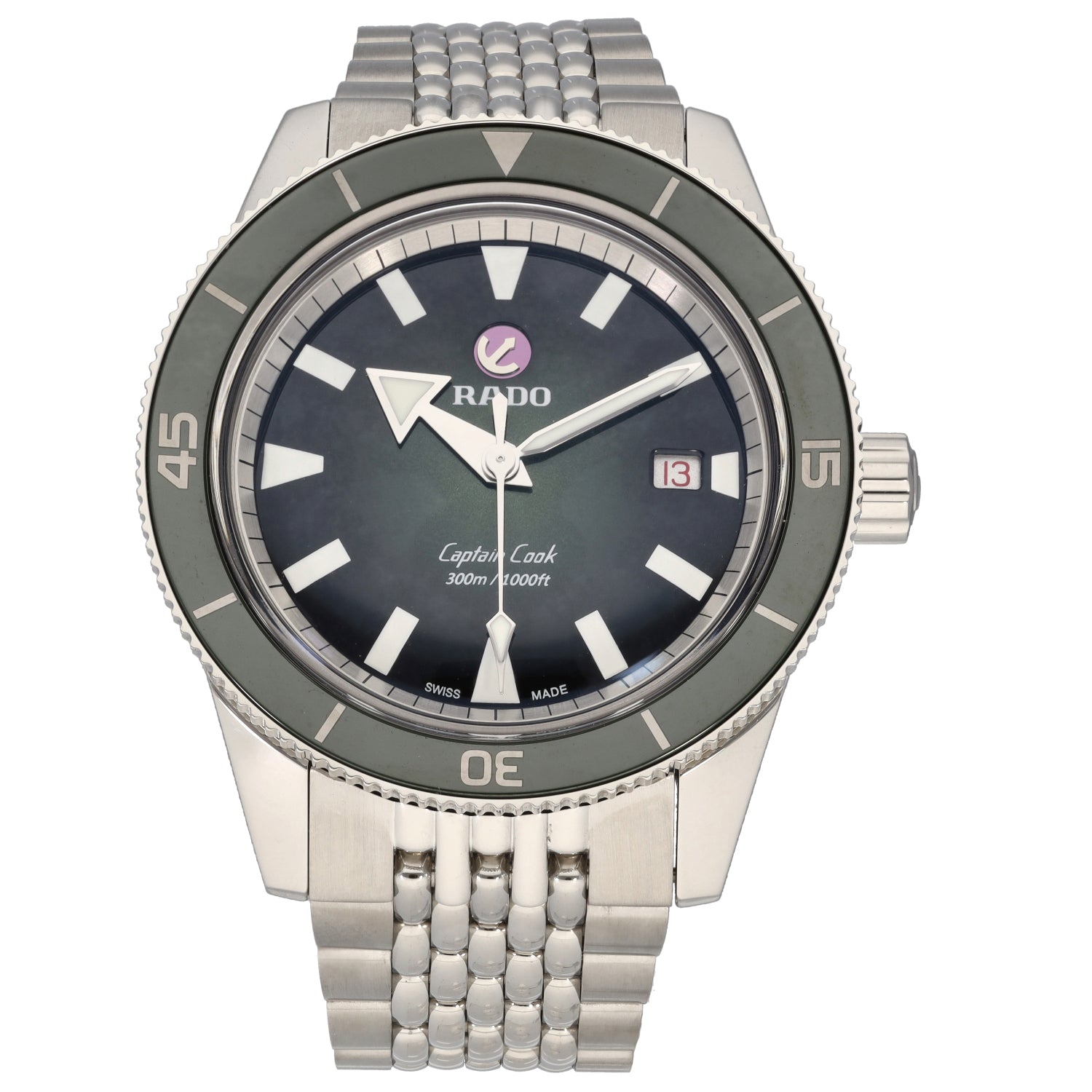 Rado Captain Cook R32105313 42mm Stainless Steel Watch H T