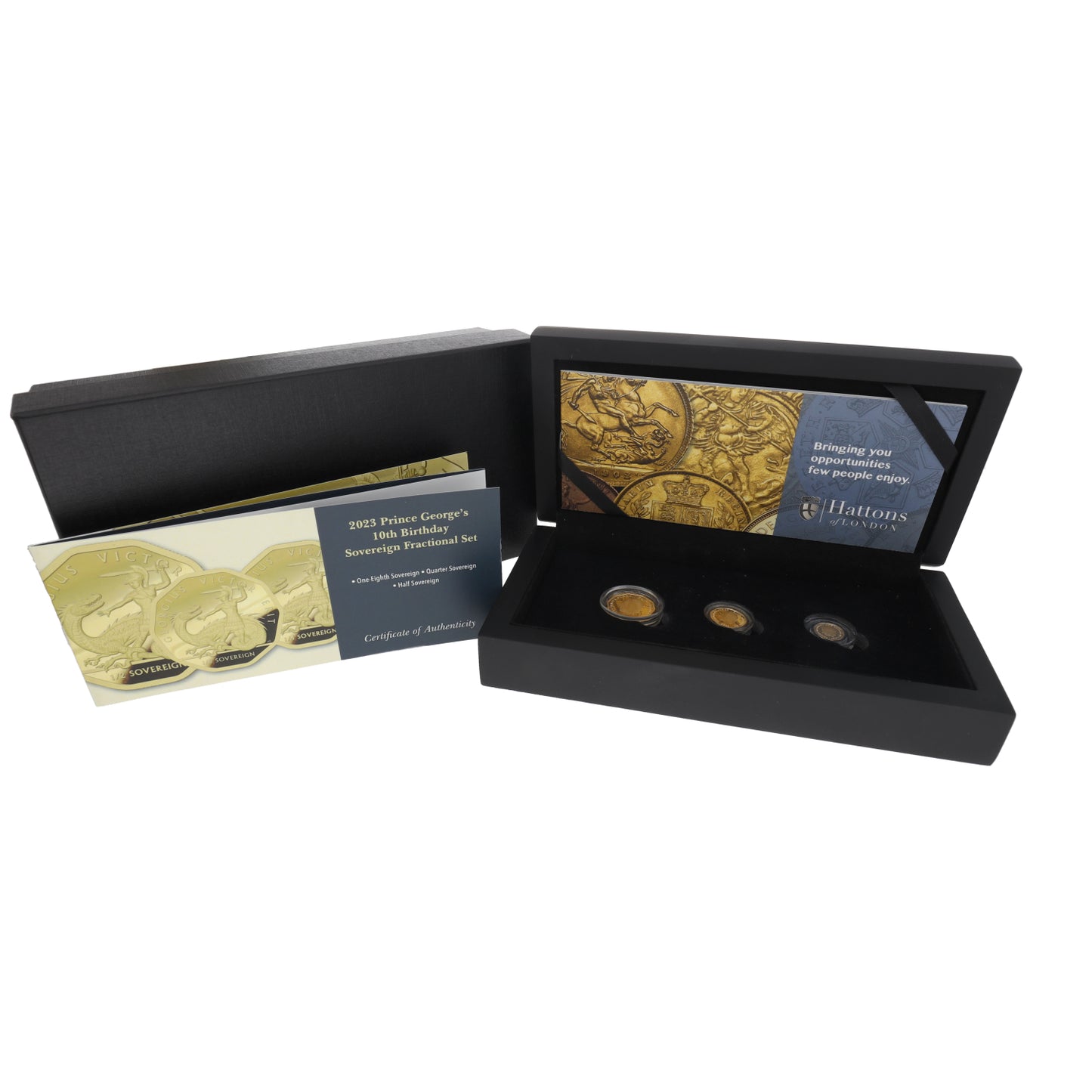 22ct Gold King Charles III Prince George's 10th Birthday Sovereign Fractional Coin Set 2023