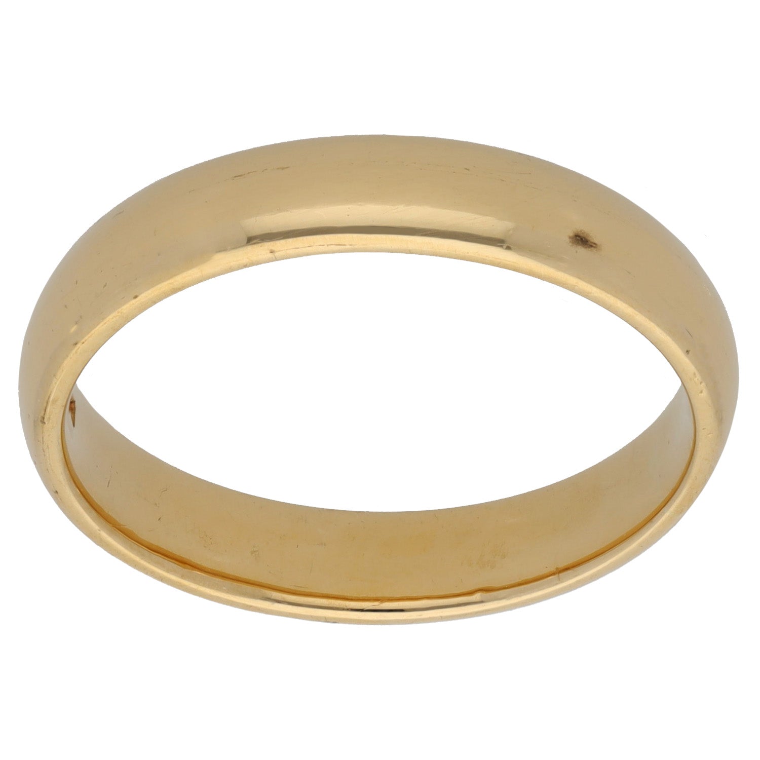 18ct Gold Plain Wedding Ring Size U H&T