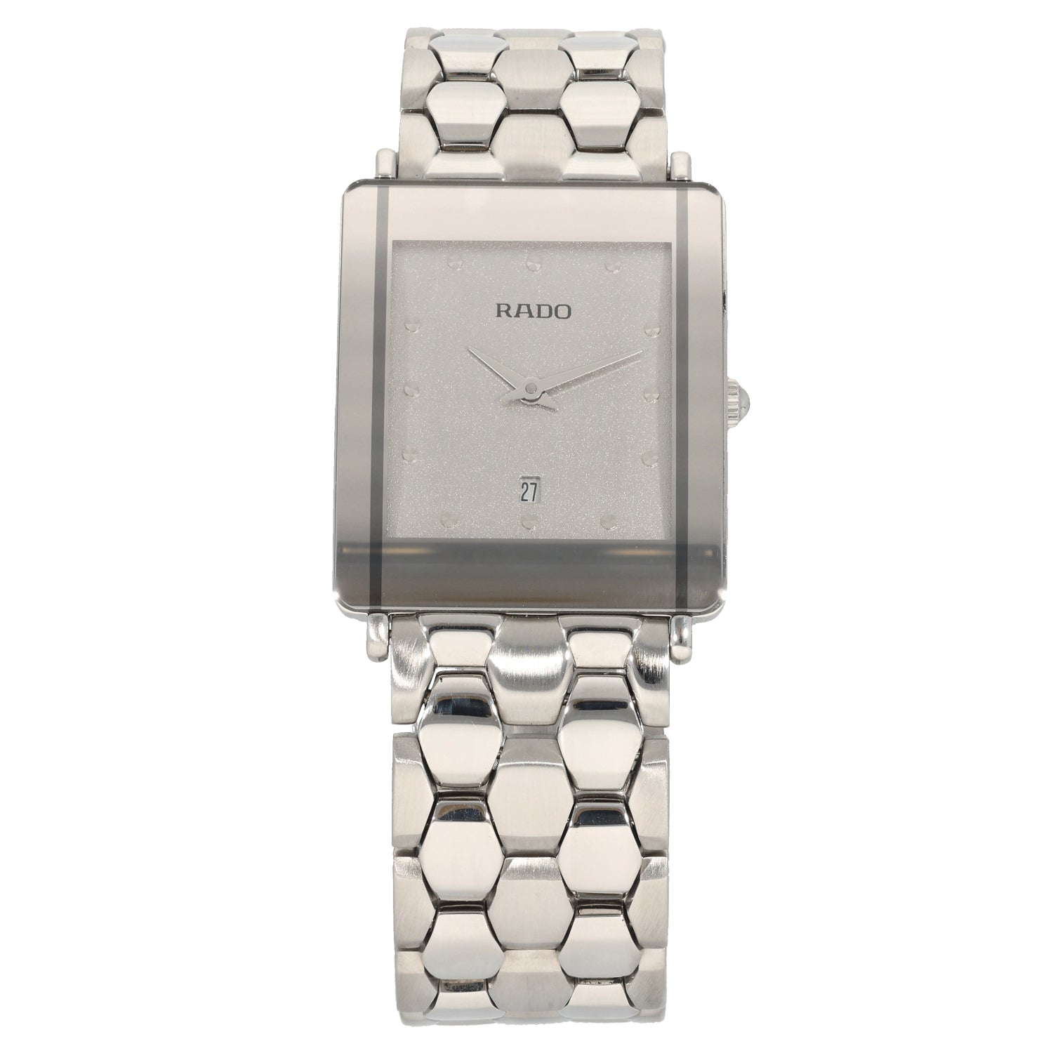 Rado silver chain watch hotsell