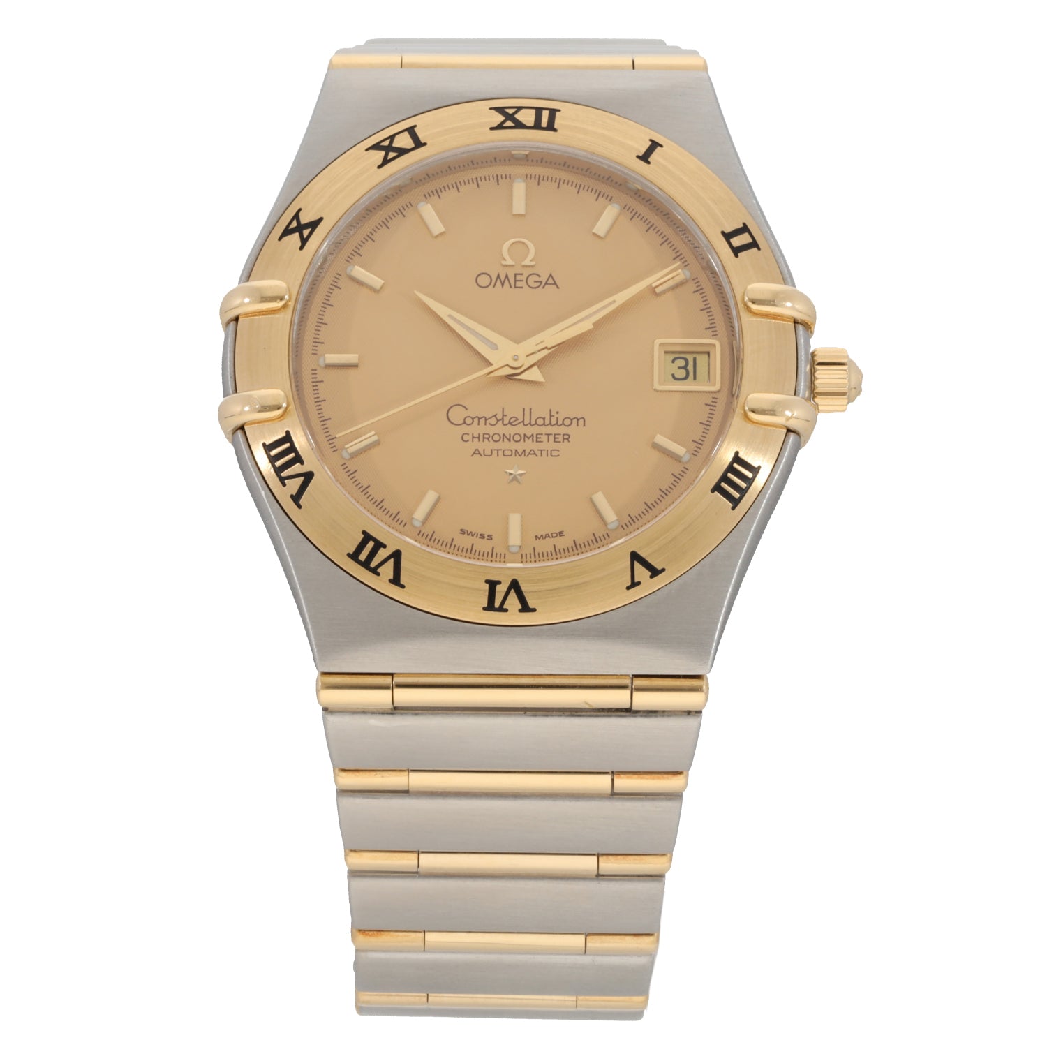 Omega constellation sale chronometer automatic gold