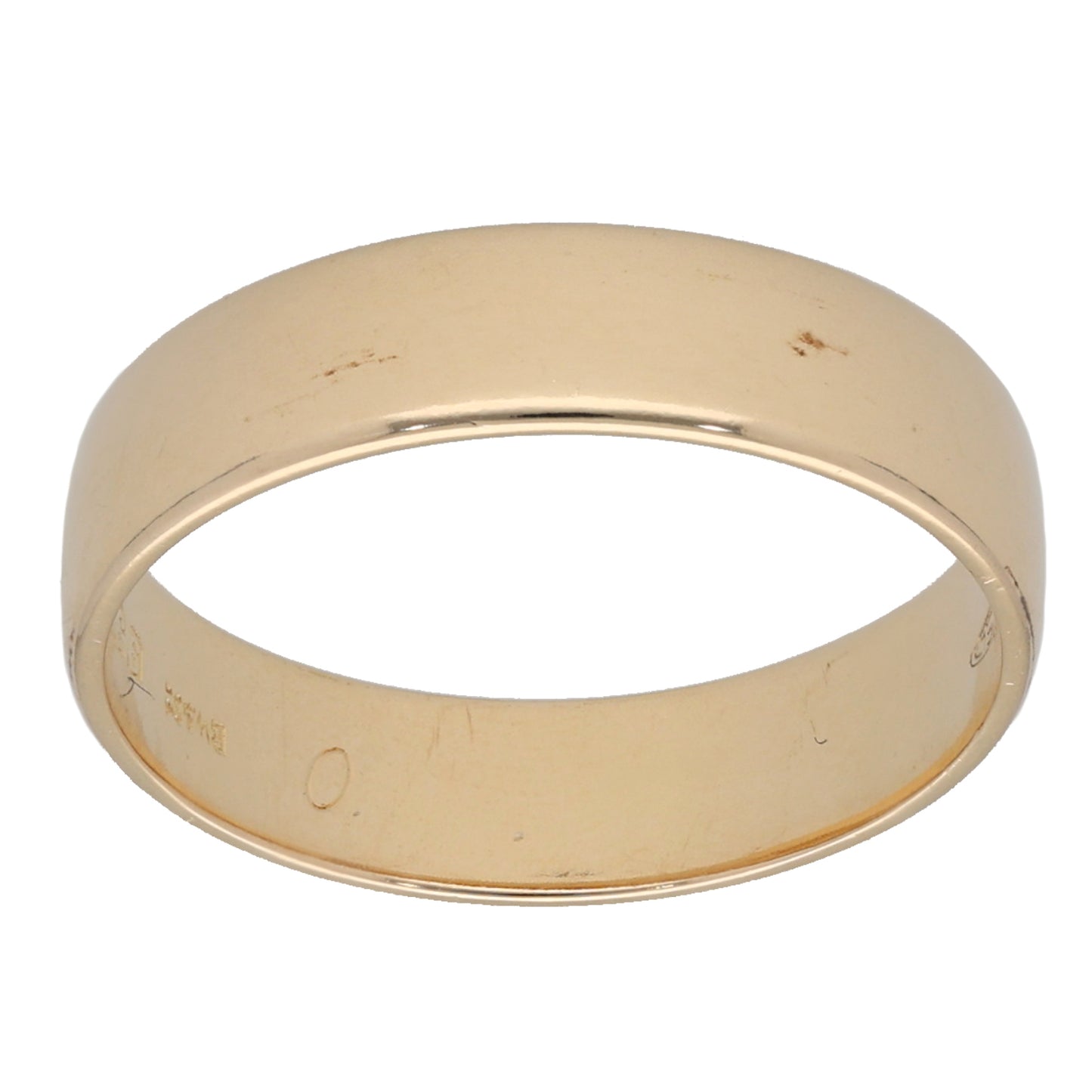 9ct Gold Plain Wedding Ring Size N