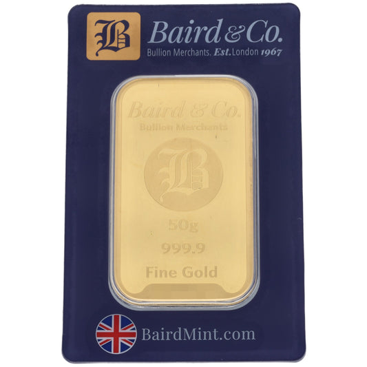 New 24ct 50g Gold Bar