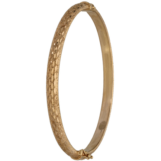 9ct Gold Hinged/Clasp Bangle