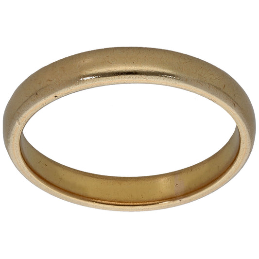 22ct Gold Plain Wedding Ring Size U