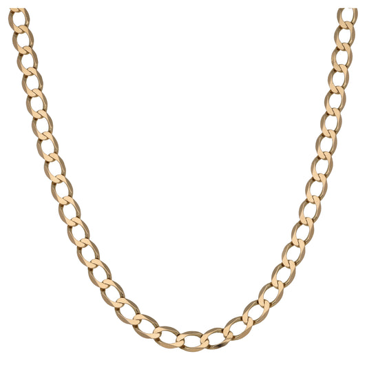 9ct Gold Curb Chain 24"