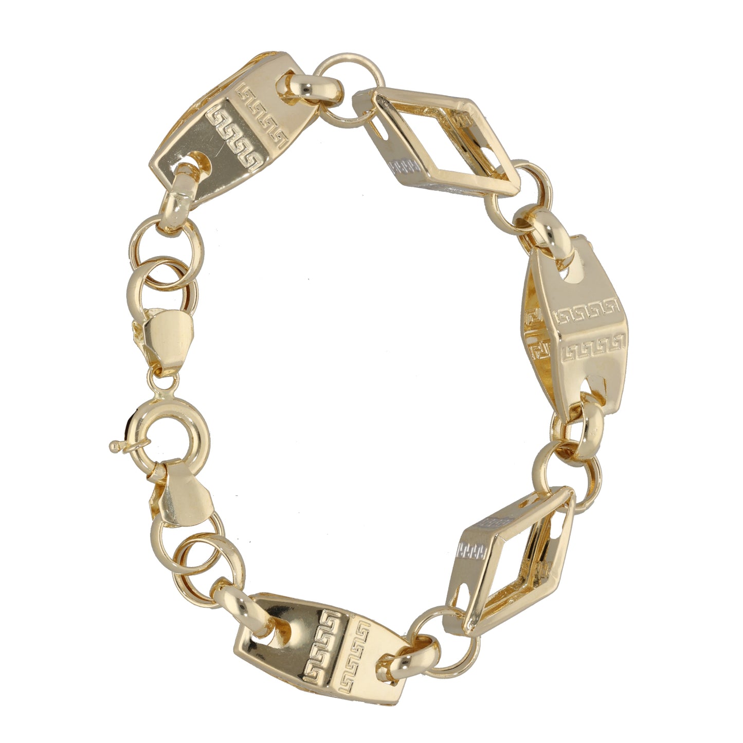 New 14ct Bicolour Gold Fancy Bracelet