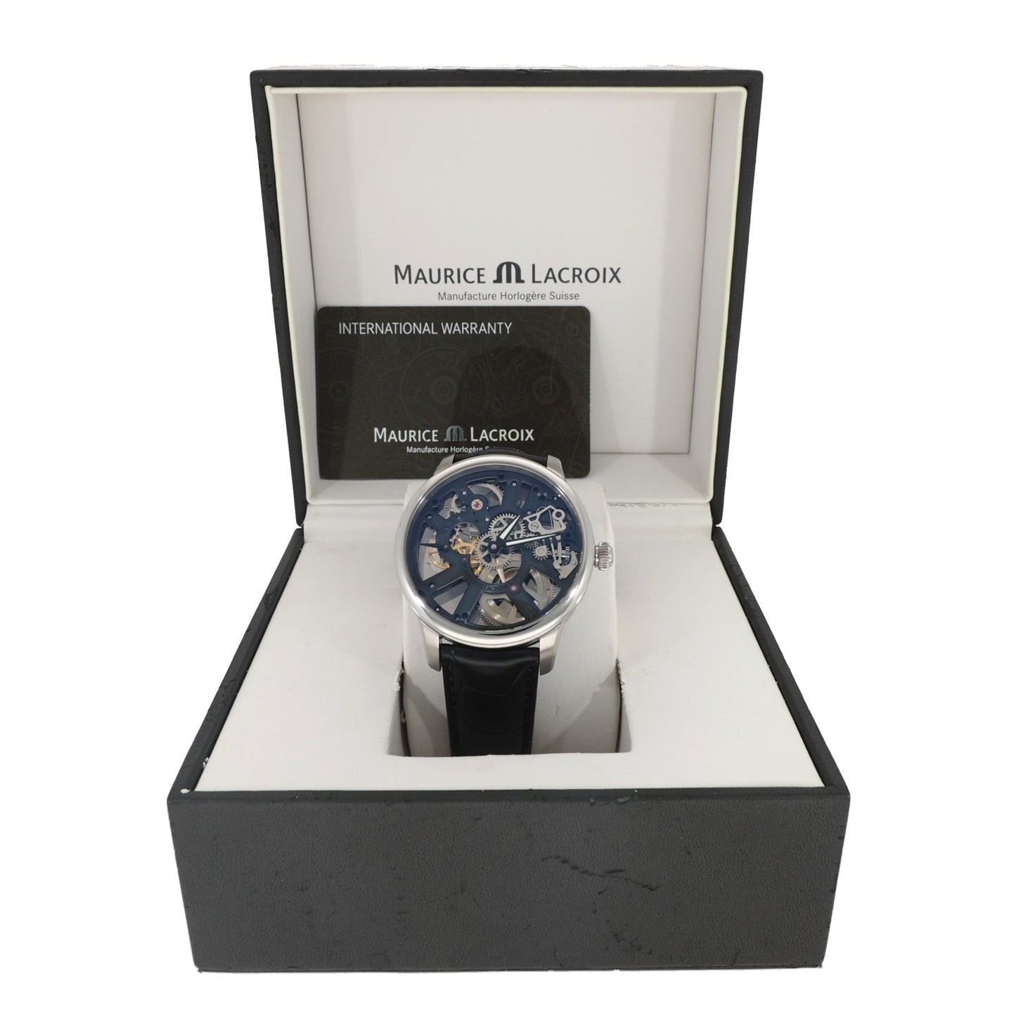 Maurice Lacroix Masterpiece Skeleton MP7228 43mm Stainless Steel Watch
