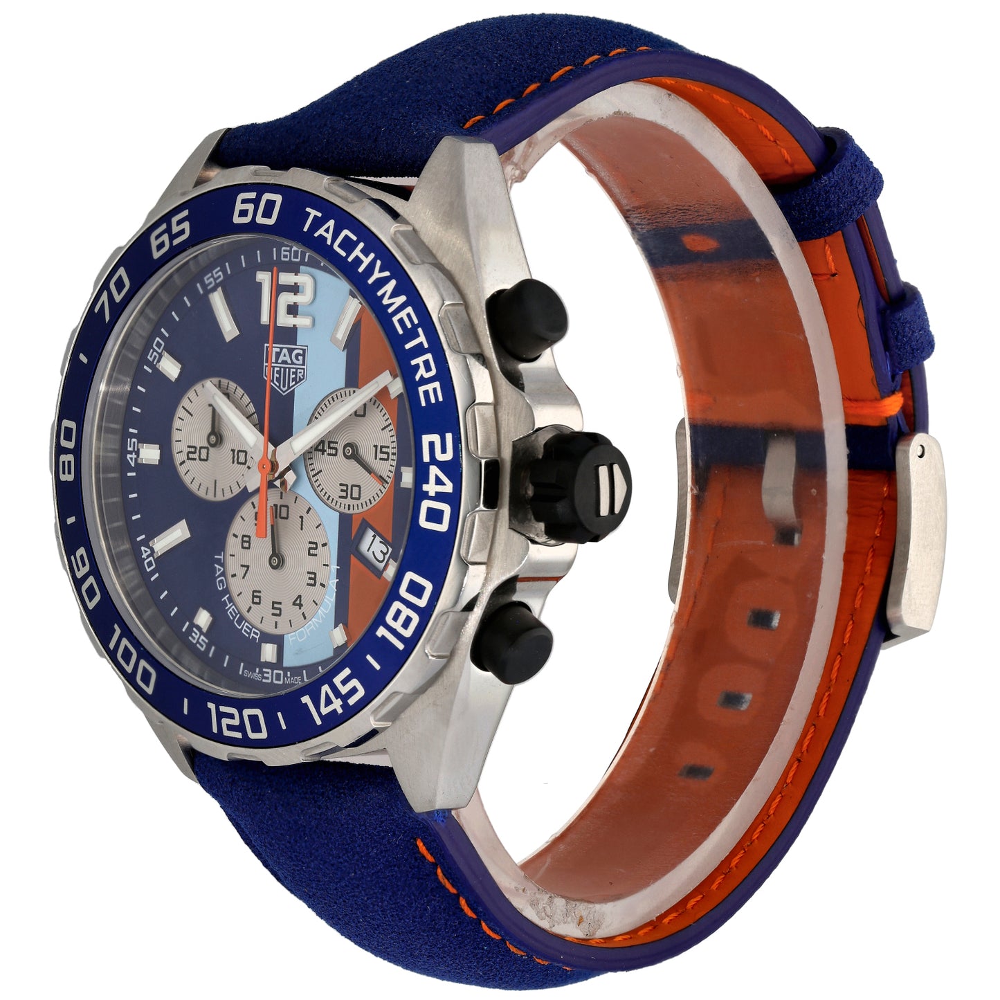 Tag Heuer Formula 1 Gulf CAZ101N 43mm Stainless Steel Watch