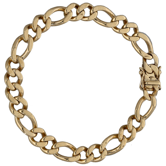 9ct Gold Figaro Bracelet