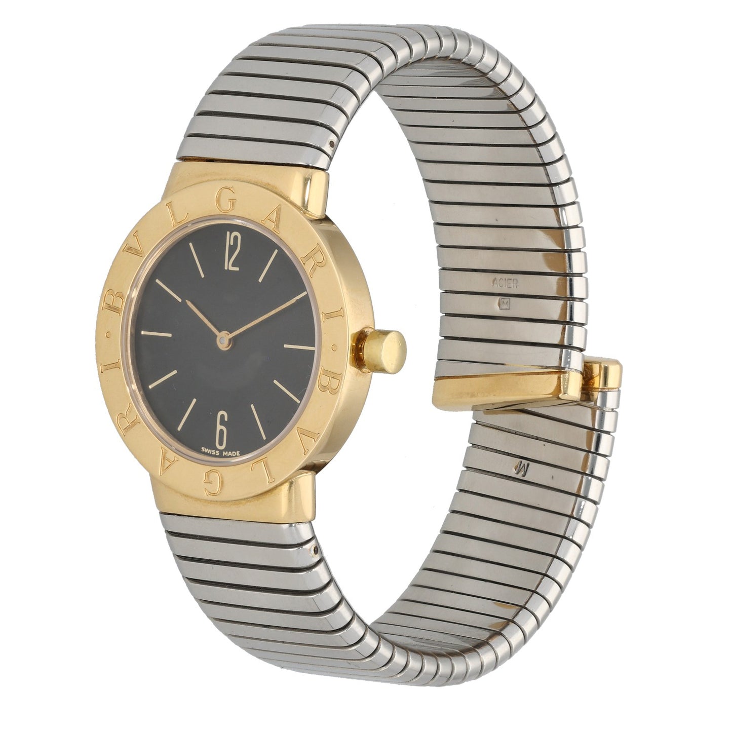 Bvlgari Tubogas BB 30 2T 30mm Gold Watch