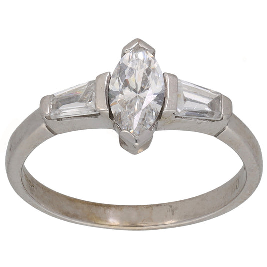 14ct Gold Cubic Zirconia Cluster Ring Size L