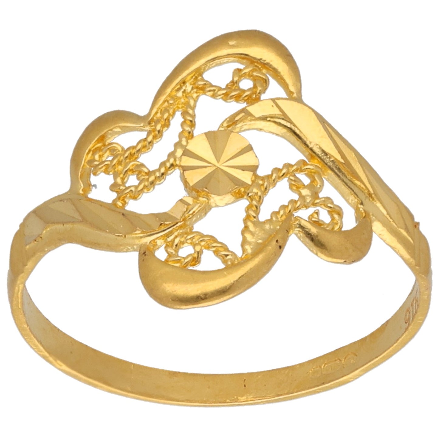22ct Gold Alternative Ring Size R
