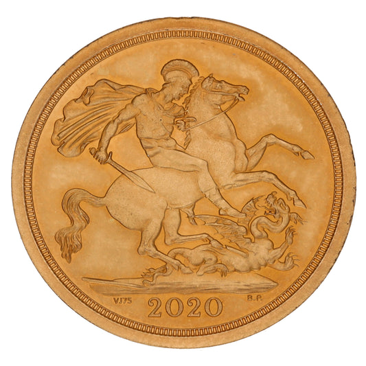22ct Gold Queen Elizabeth II Full Sovereign Coin 2020