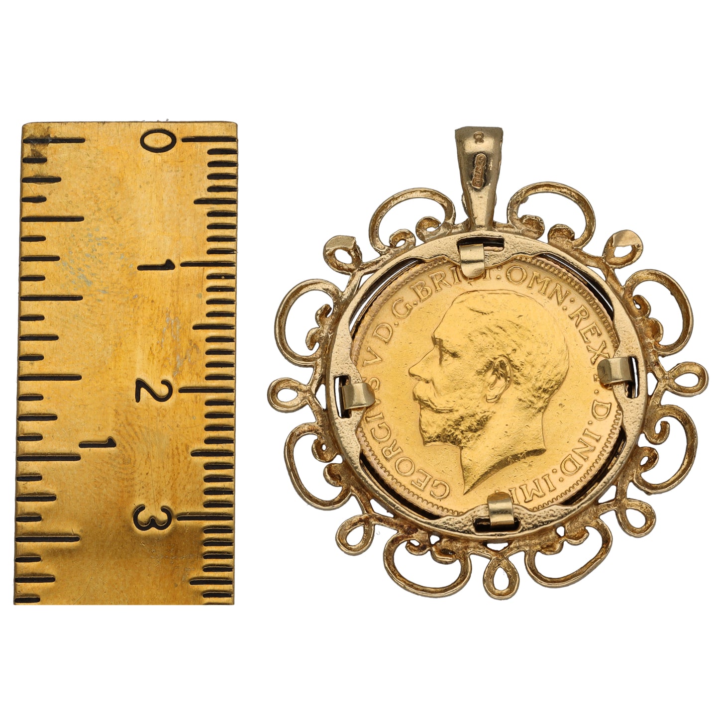 9ct Gold Full Sovereign Coin Pendant