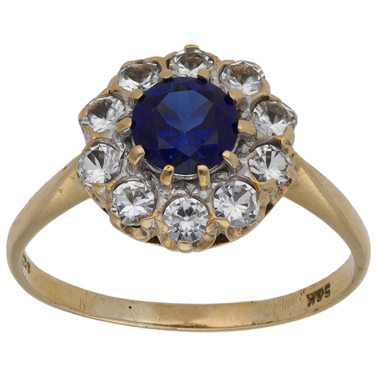 9ct Gold Imitation Dress/Cocktail Ring Size M