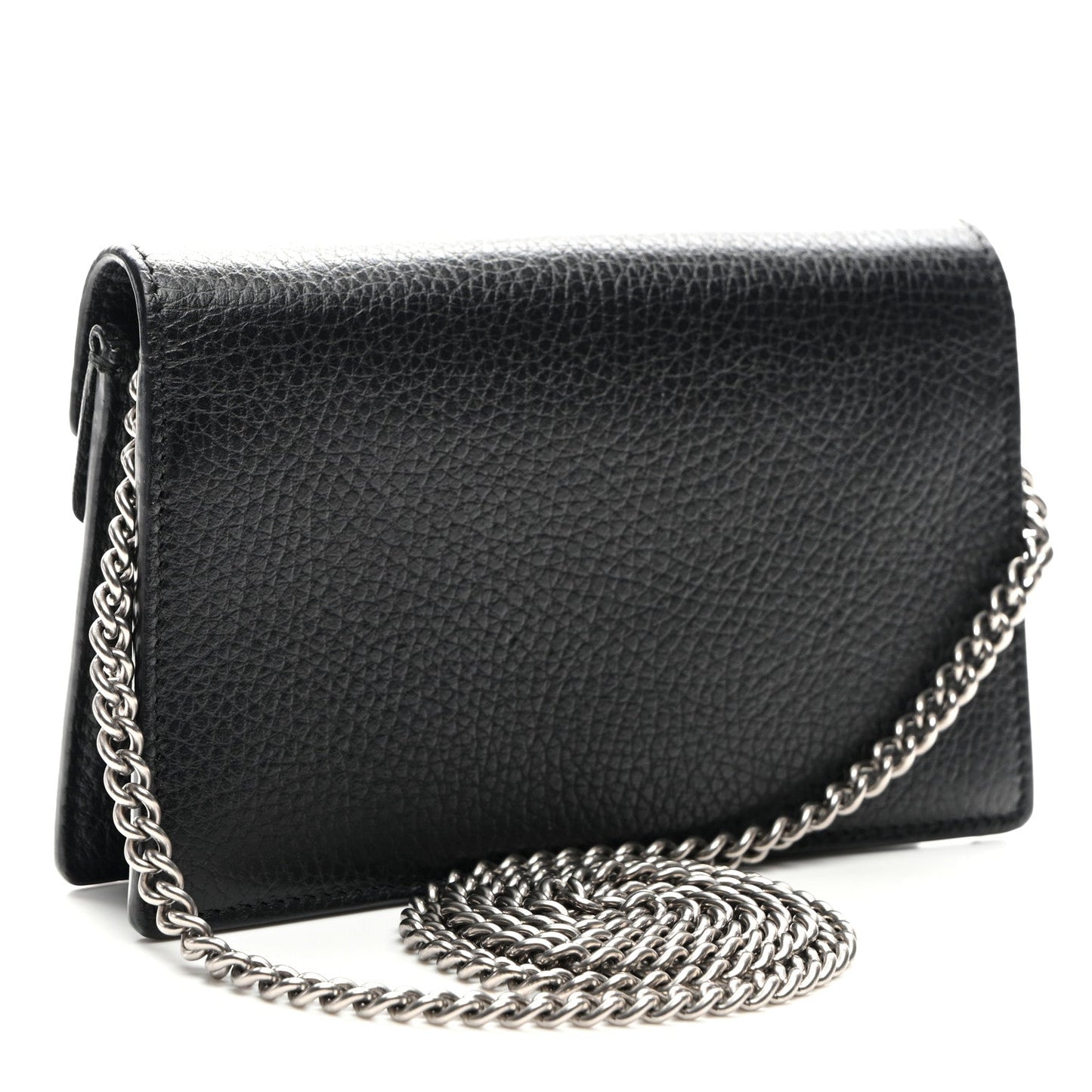 Gucci Dionysus Super Mini Calfskin Leather Bag - Black
