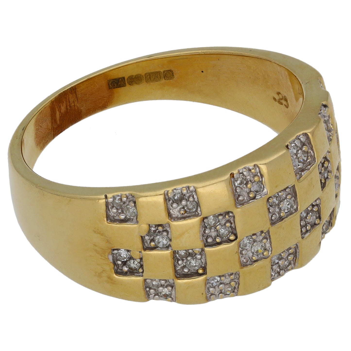 9ct Gold 0.25ct Diamond Alternative Ring Size Z