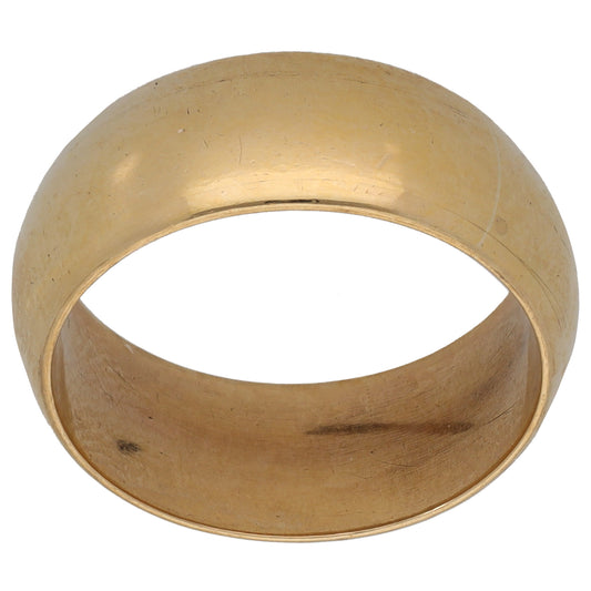 9ct Gold Plain Wedding Ring Size P