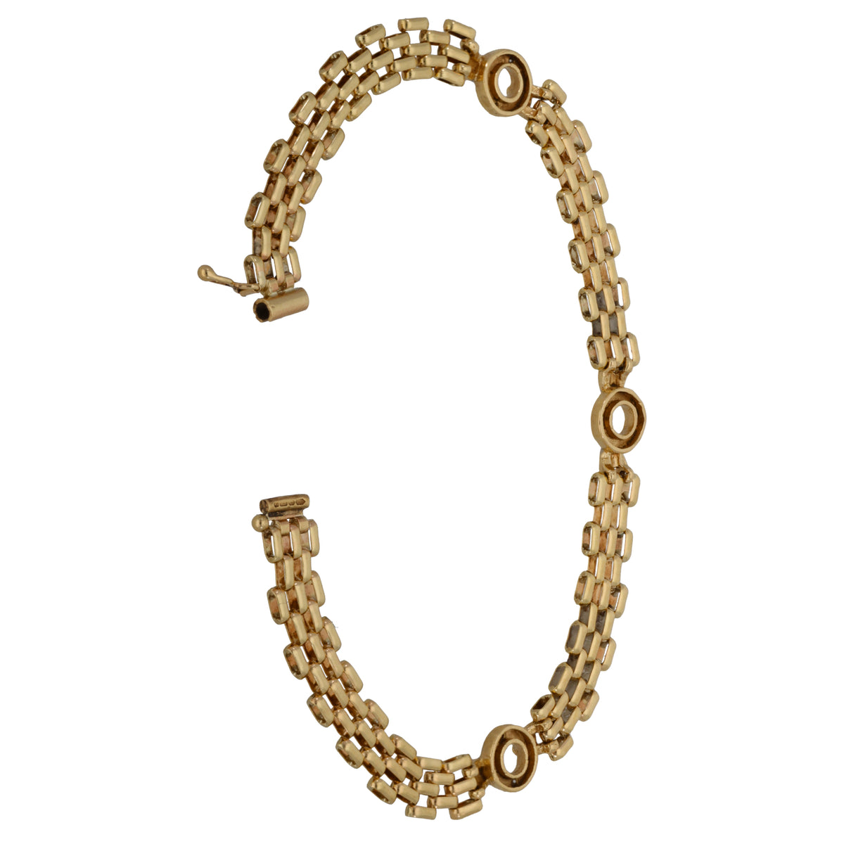 9ct Gold 0.03ct Diamond Fancy Bracelet