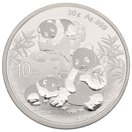 New Fine Silver Chinese Panda Coin 2025