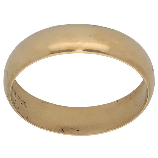 9ct Gold Plain Wedding Ring Size X