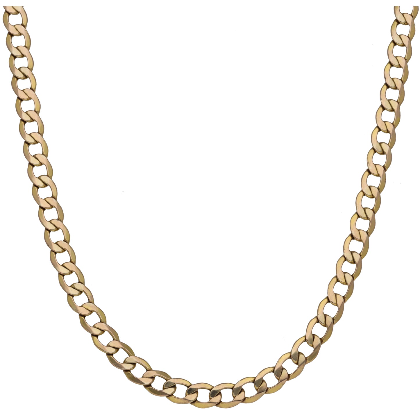 9ct Gold Curb Chain 18"