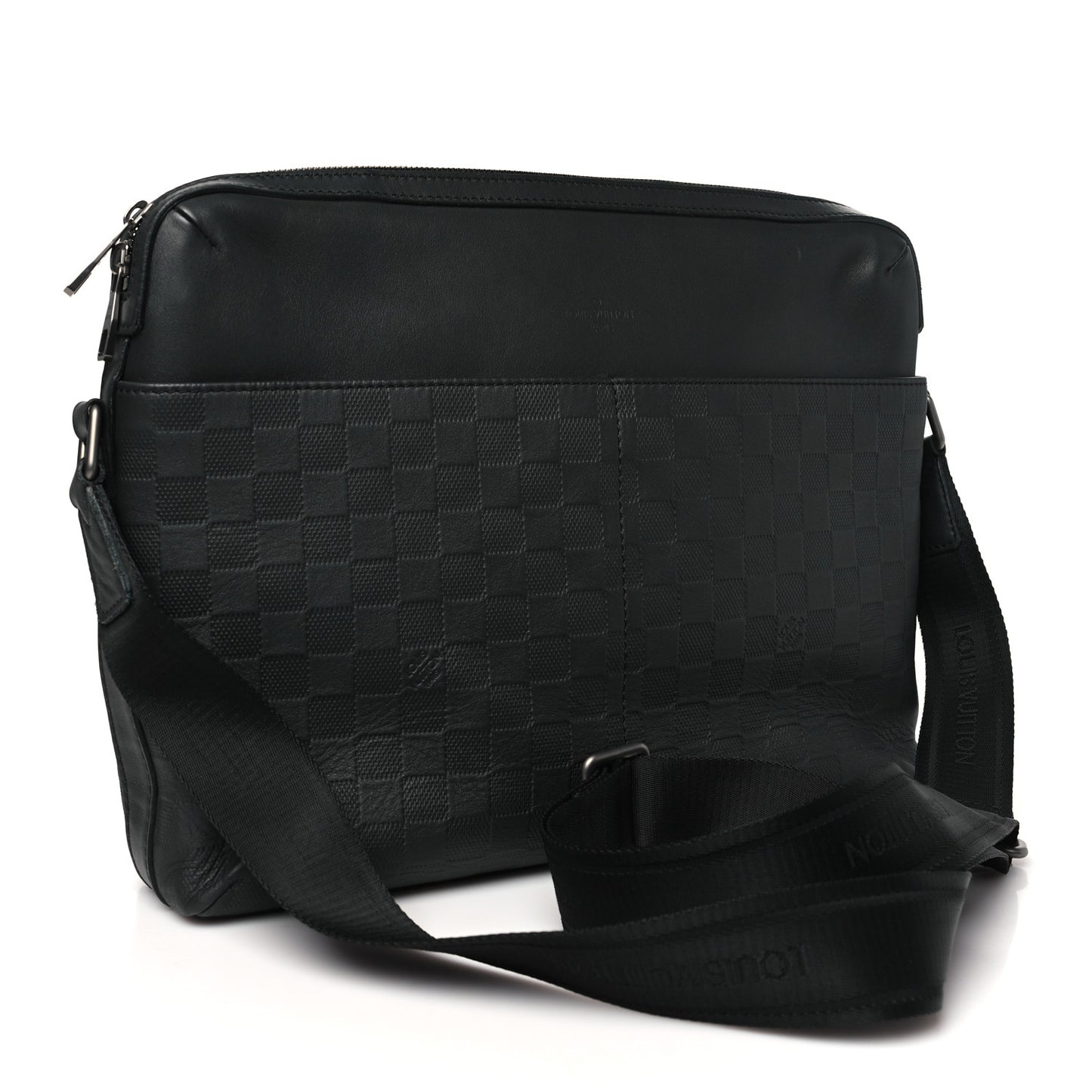 Louis Vuitton Calypso MM Messenger Damier Infini Leather Bag - Black