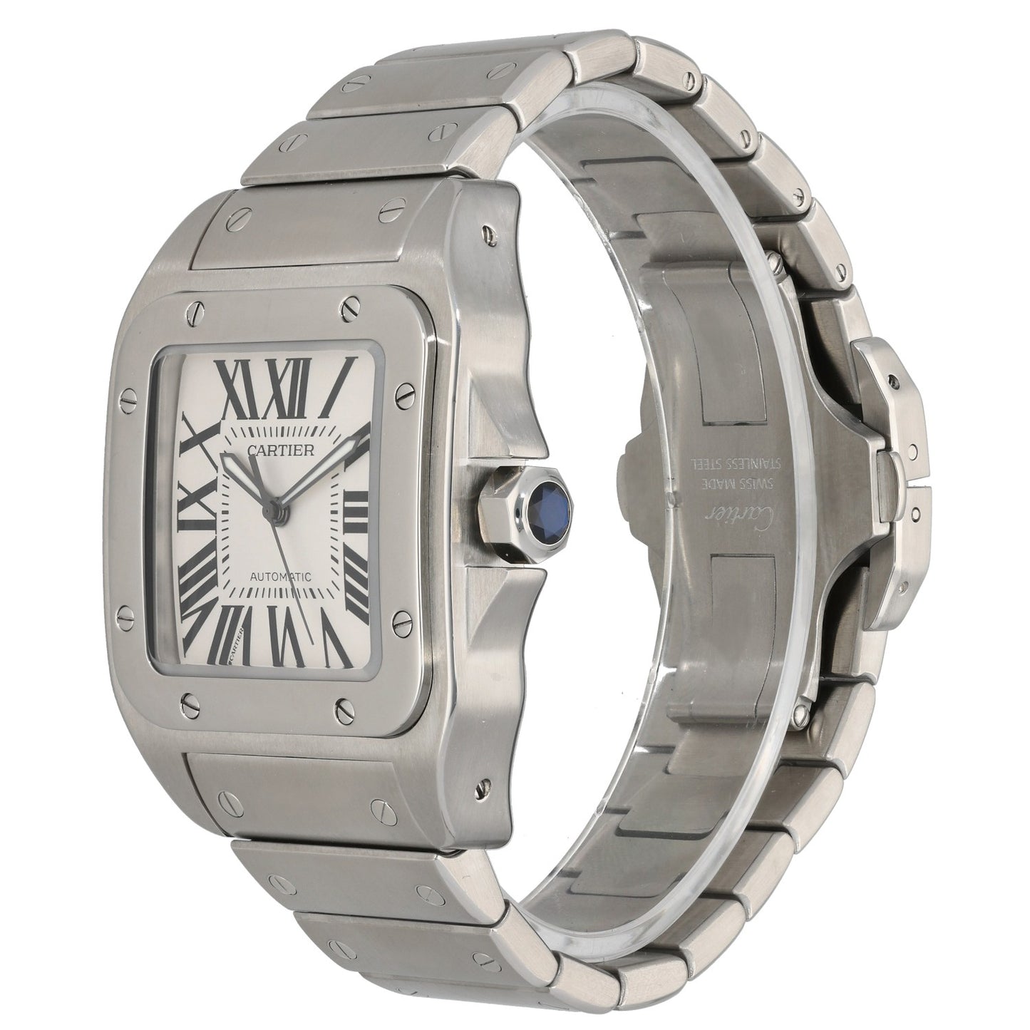 Cartier Santos 100 W200737G 38mm Stainless Steel Watch