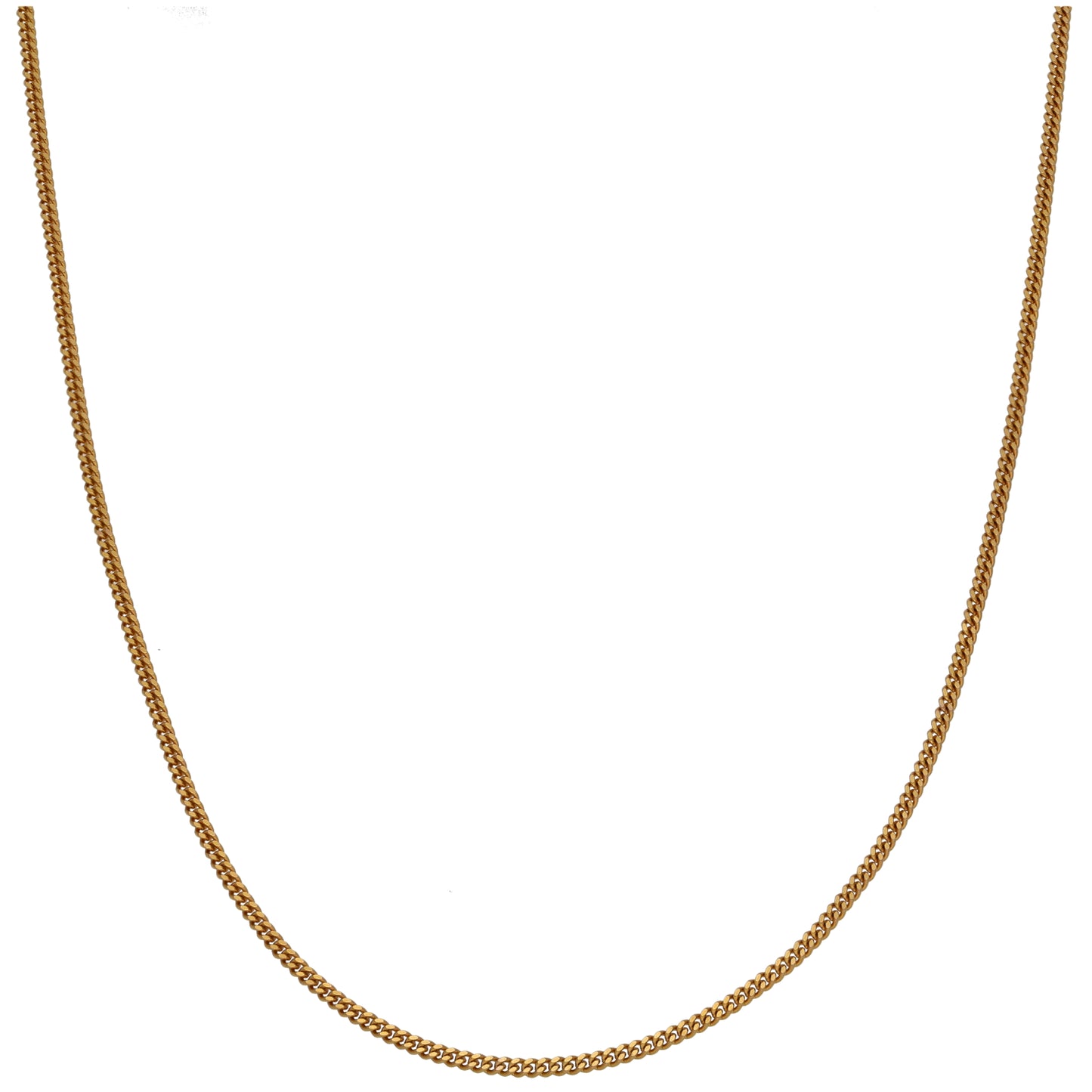 9ct Gold Curb Chain 18"
