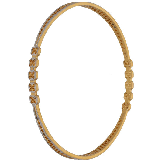 22ct Bi-Colour Gold Bangle