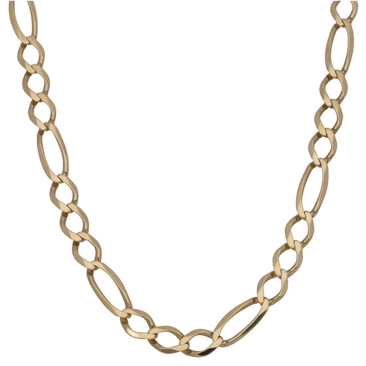 9ct Gold Figaro Chain 22"