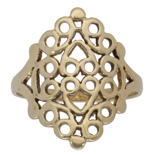 9ct Gold Alternative Ring Size P