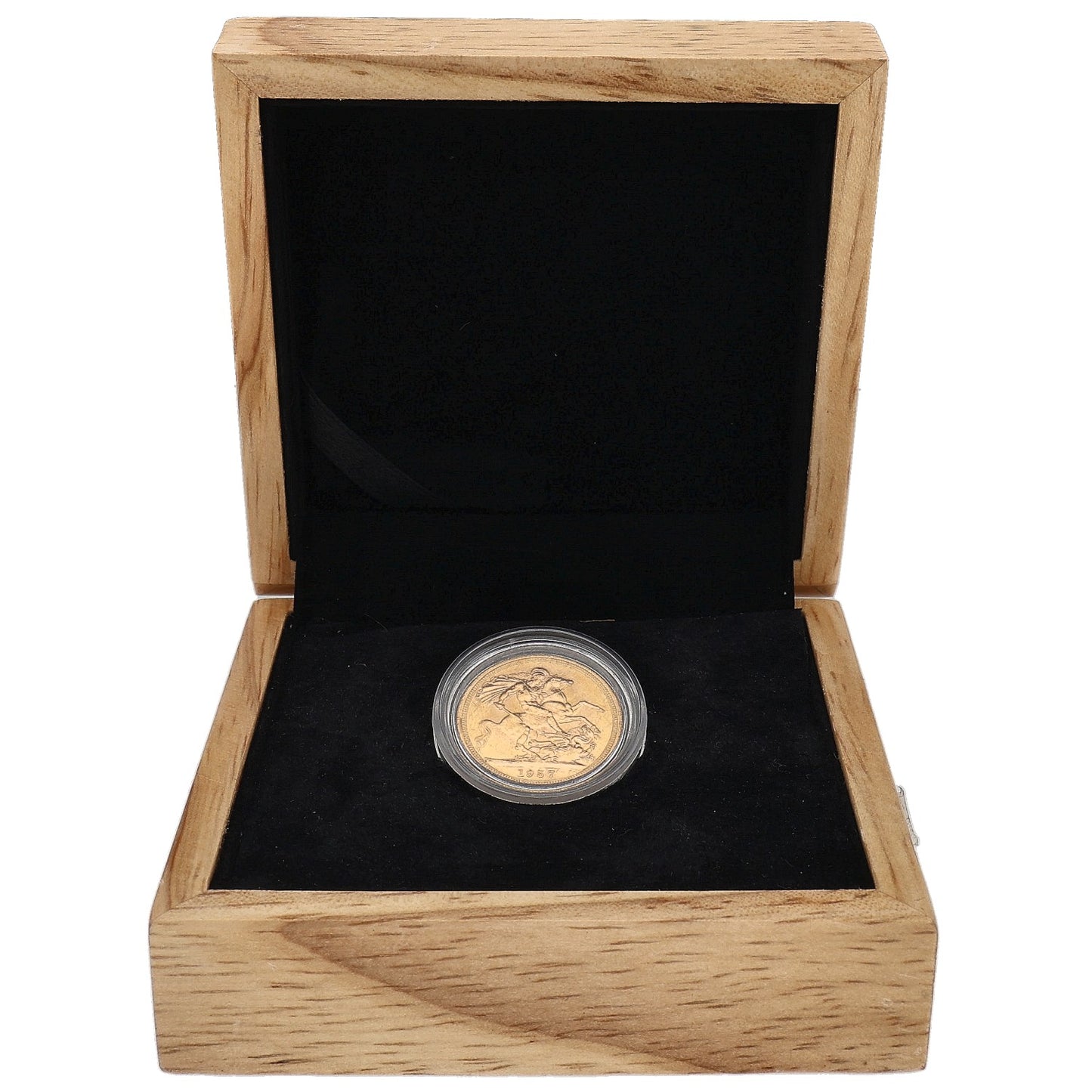22ct Gold Queen Elizabeth II Full Sovereign Coin 1957