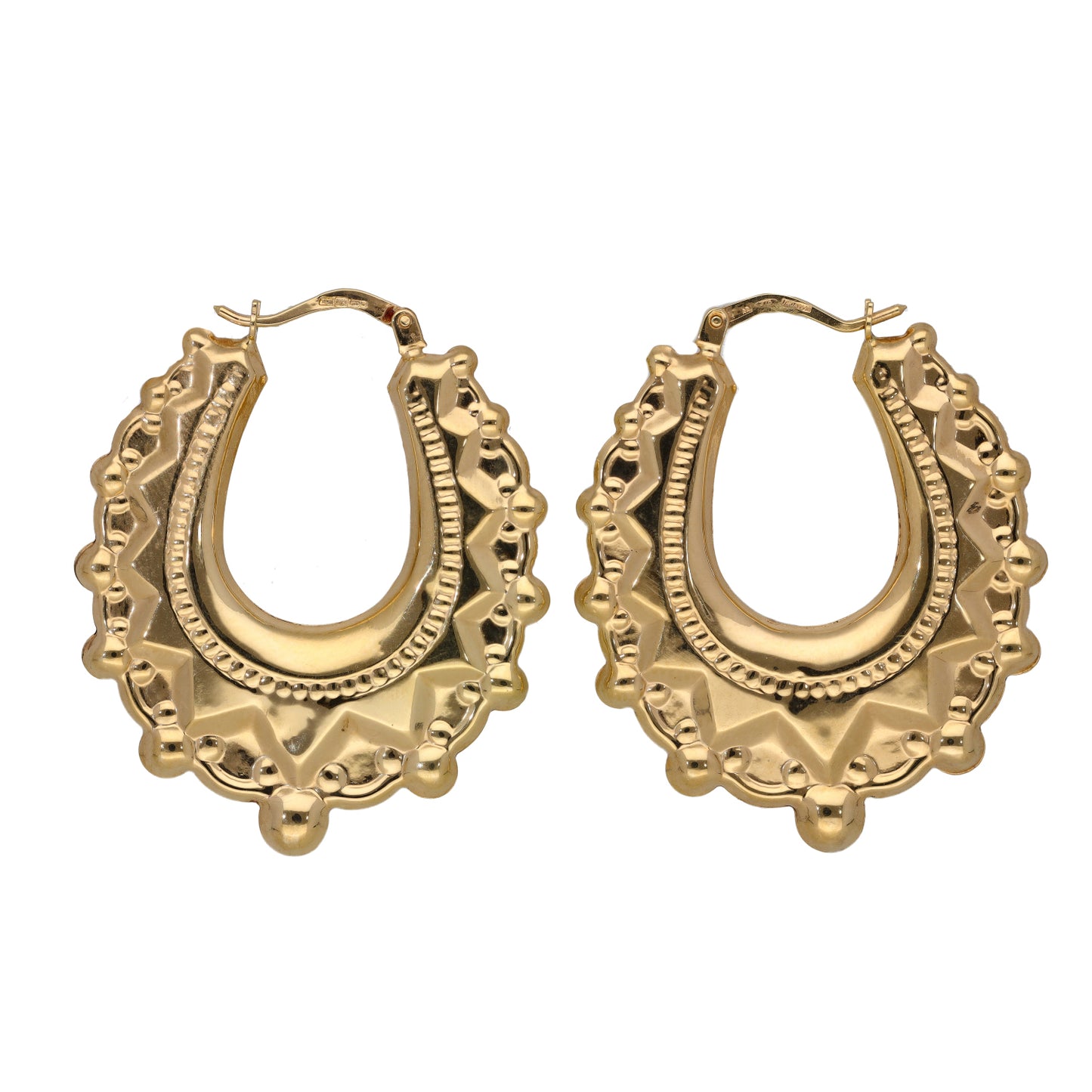 9ct Gold Creole Earrings