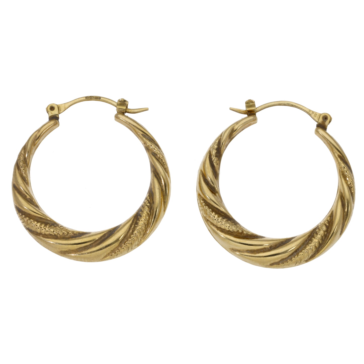 9ct Gold Hoop Earrings