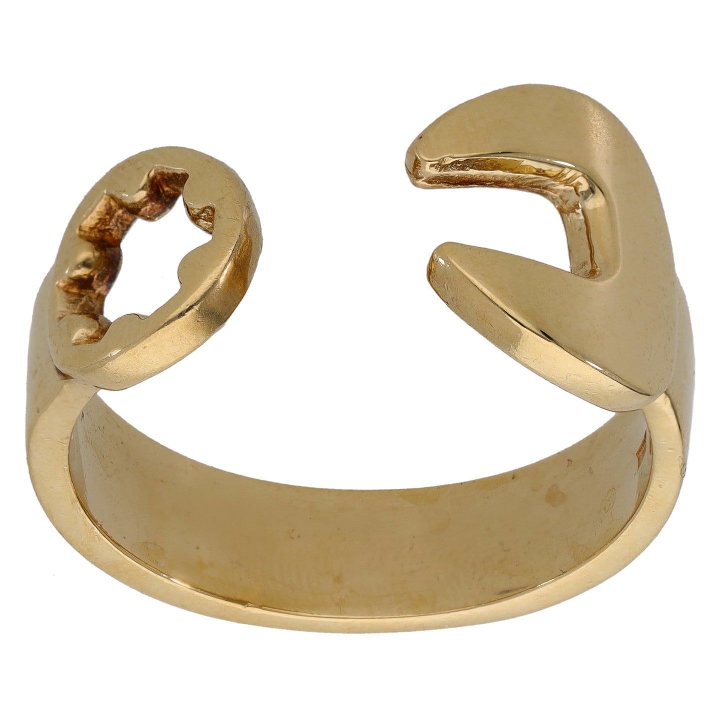9ct Gold Wrench Ring Size Z+2