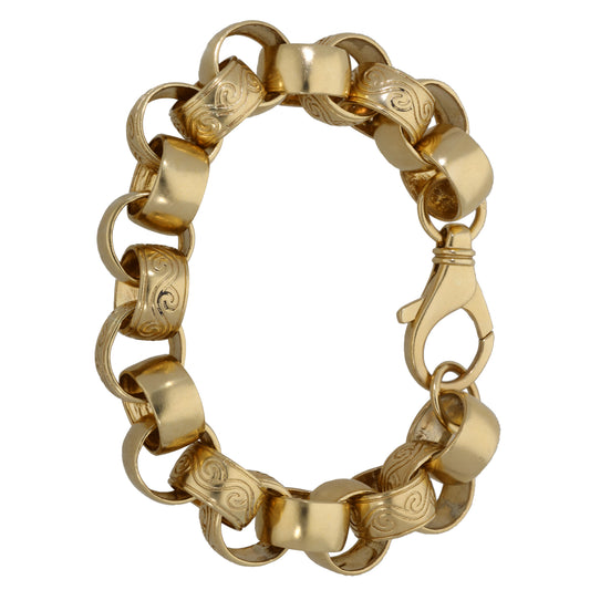 9ct Gold Belcher Bracelet