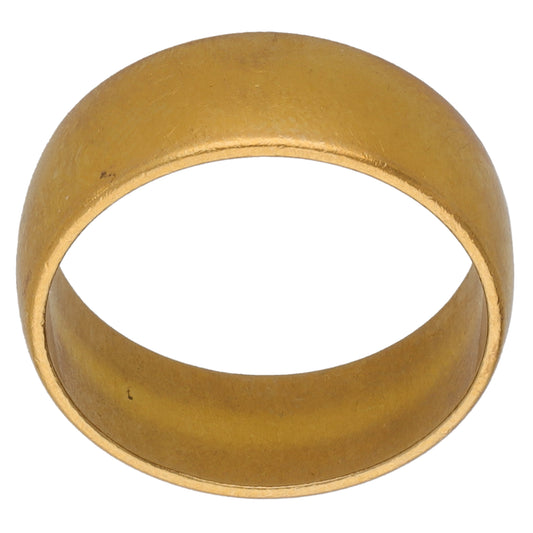 22ct Gold Plain Wedding Ring Size L