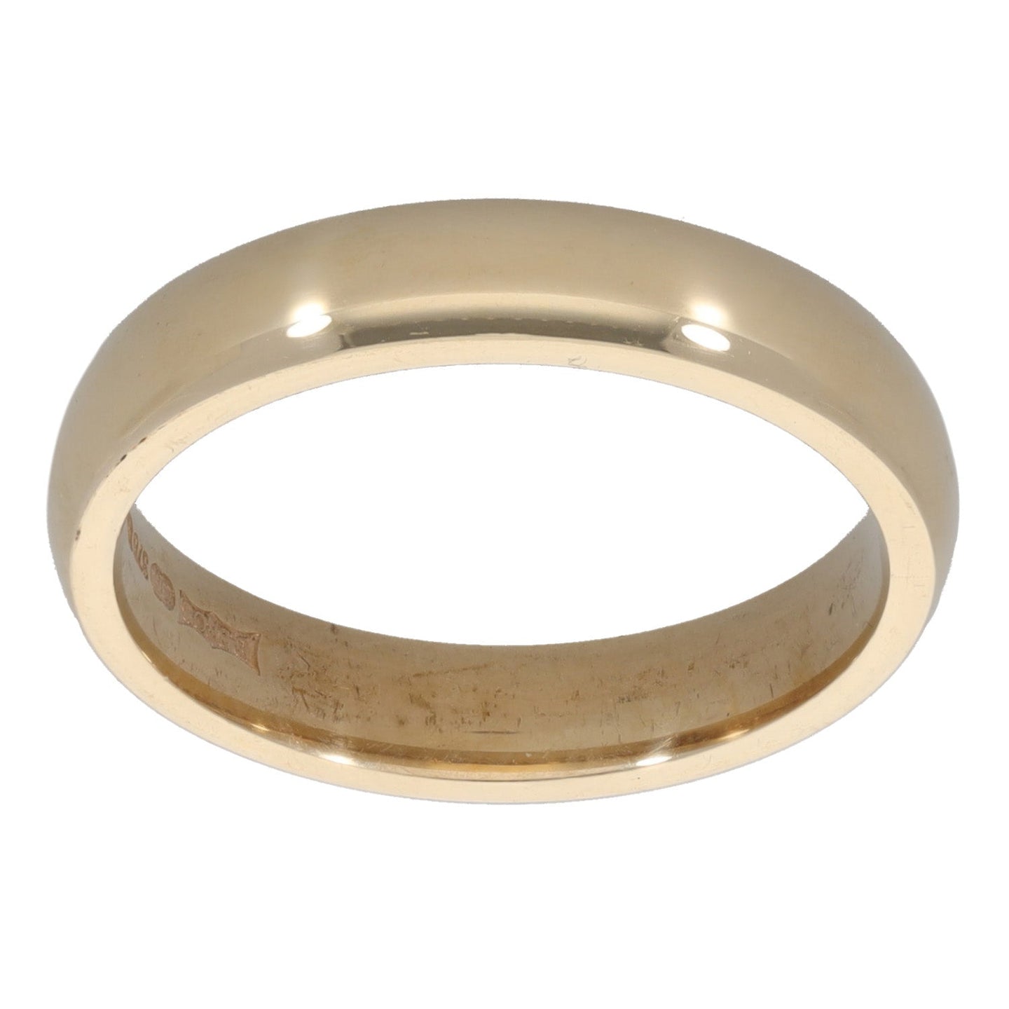 9ct Gold Plain Wedding Ring Size N
