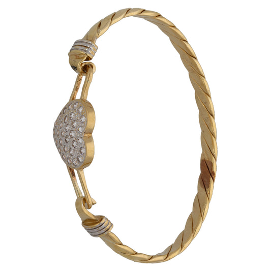 9ct Gold Cubic Zirconia Alternative Bangle