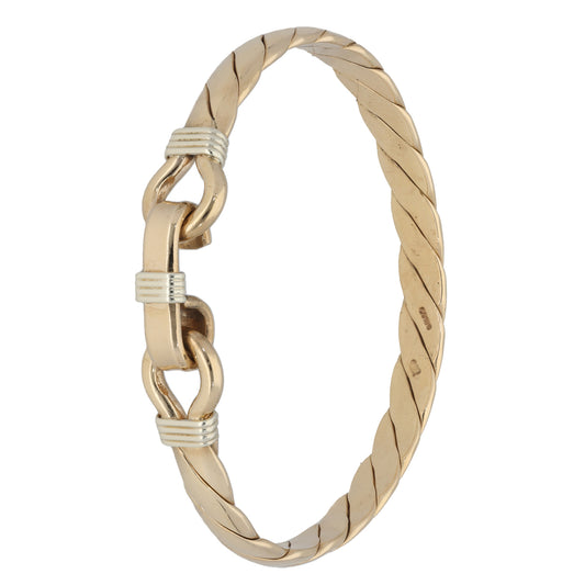 9ct Gold Hinged/Clasp Bangle