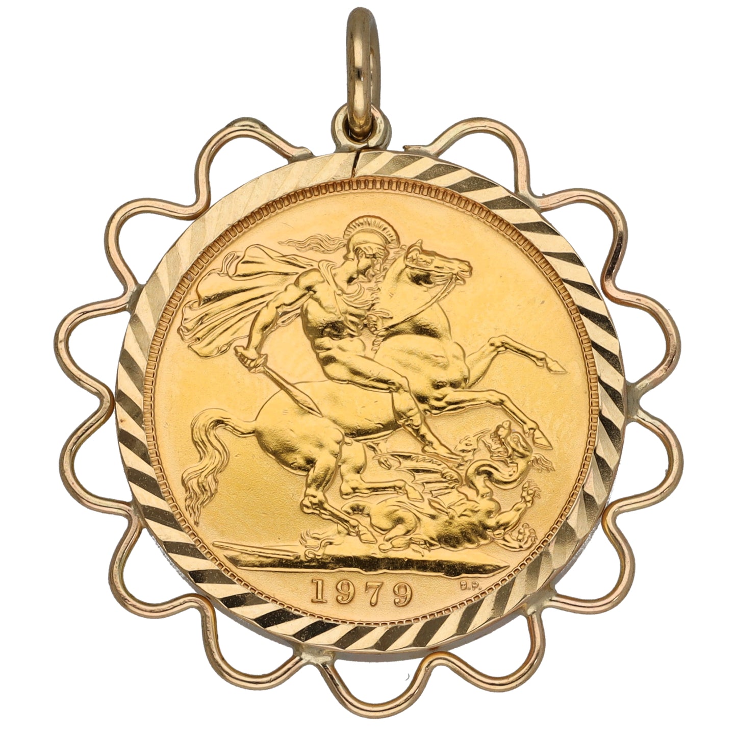 9ct Gold Full Sovereign Coin Pendant
