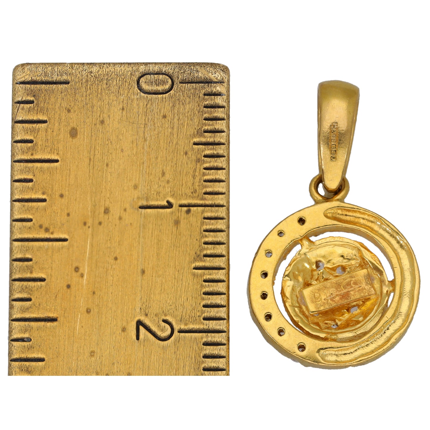 22ct Gold Cubic Zirconia Dress/Cocktail Pendant